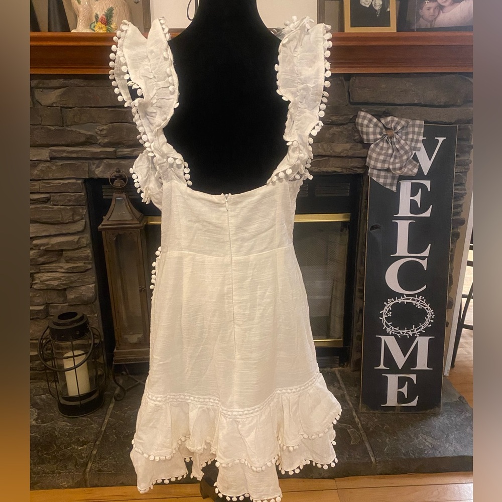 Selfie Leslie Annie Ruffle Pom-Pom Mini Dress - Picture 6 of 13